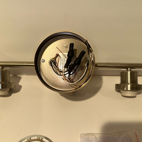 Brush Nickel 3 Light Fixture - Picture 5 of 14